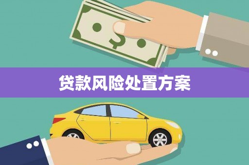 古浪贷款风险处置方案
