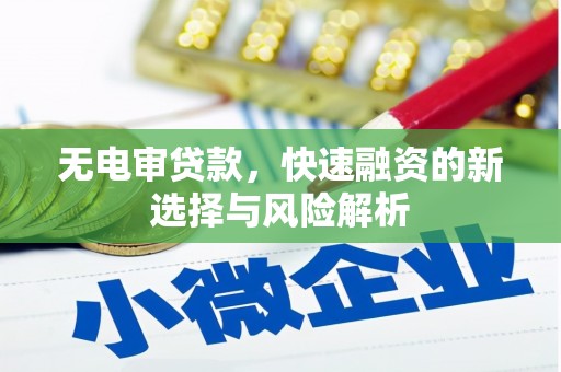 古浪无电审贷款，快速融资的新选择与风险解析