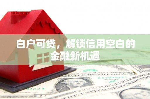 古浪白户可贷，解锁信用空白的金融新机遇