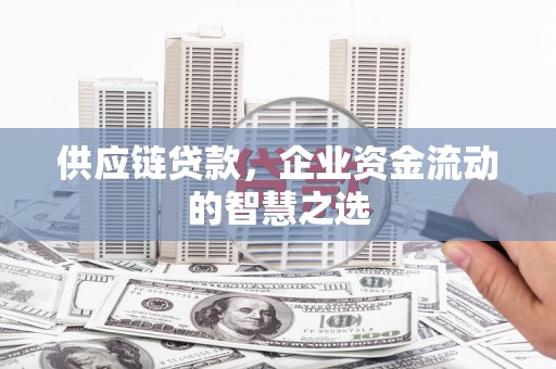 古浪供应链贷款，企业资金流动的智慧之选